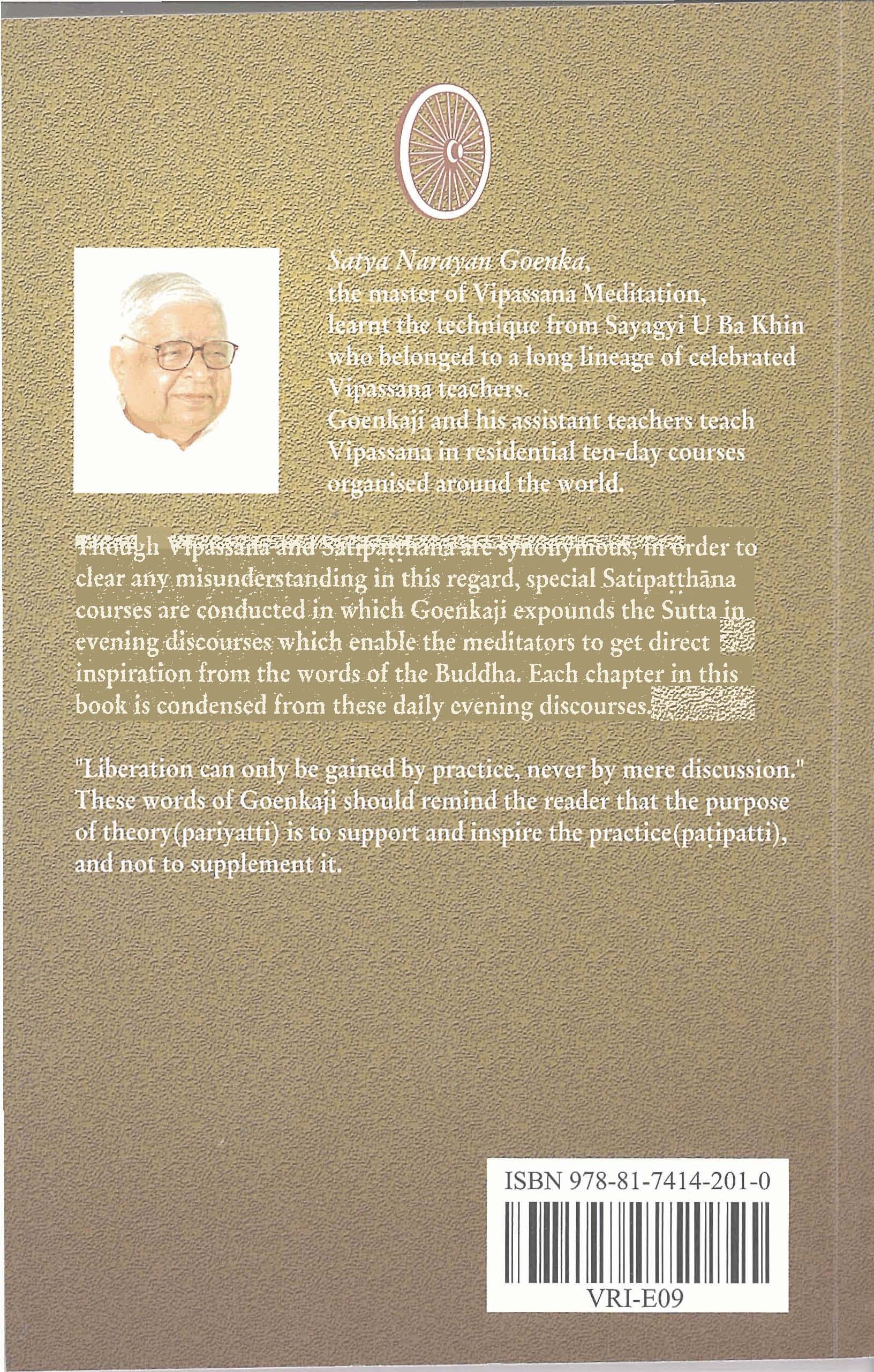 Discourses On Satipatthana Sutta Vipassana Research Institute